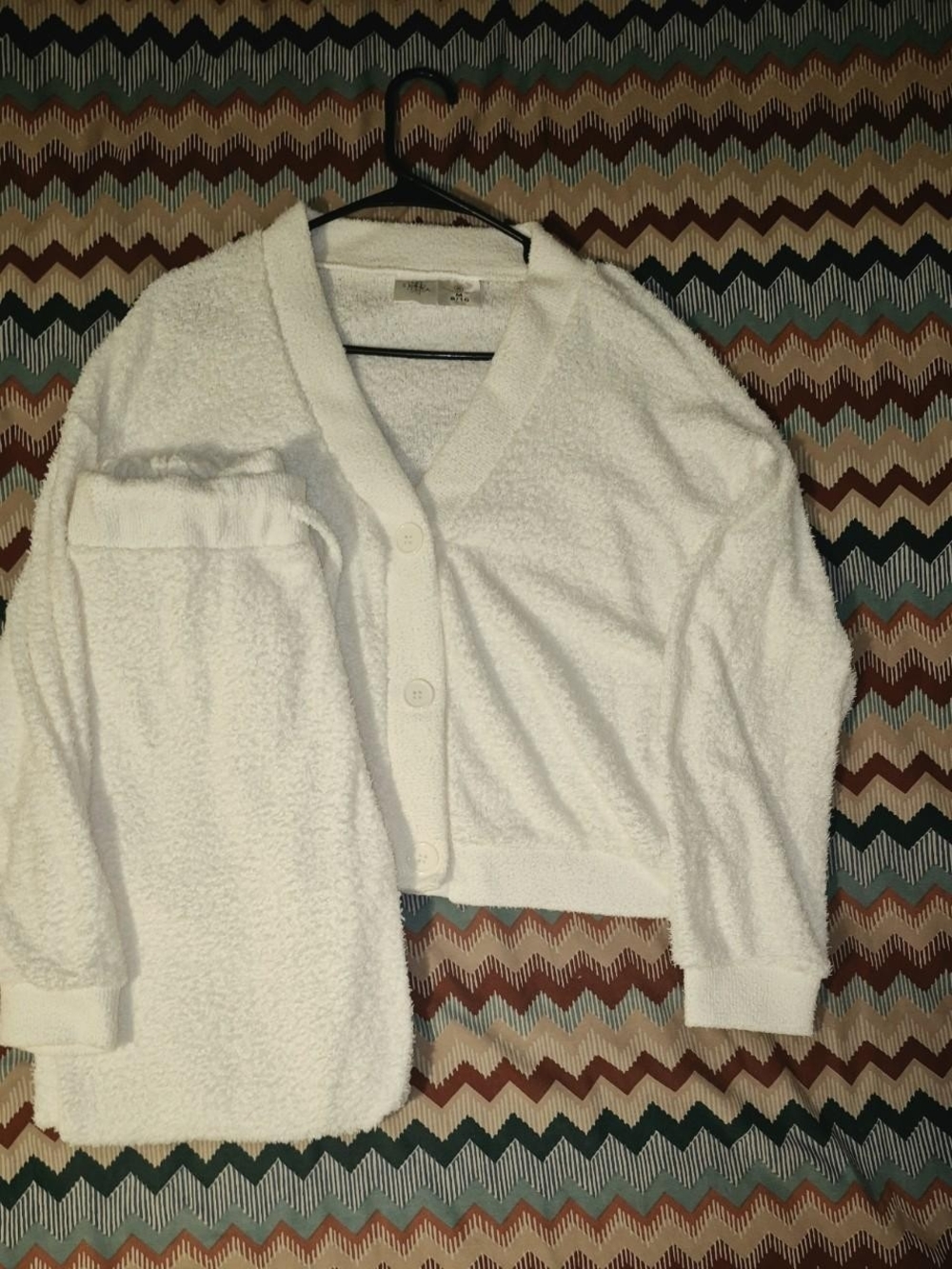 SERRA Women's Cardigan Set White Size Medium Like New